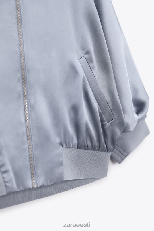 Zara satiinefektiga põllupommitaja naised sinine Riietus 42F0H122