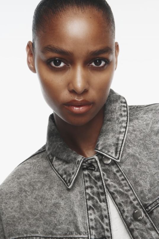 Zara taskuga z1975 teksajakk naised hall Riietus 42F0H73