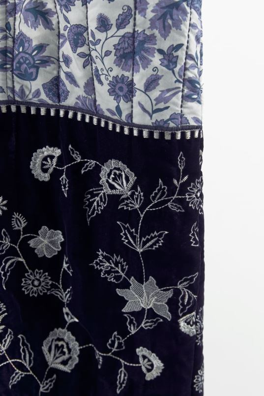 Zara tepitud lilleline kimono naised sinine Riietus 42F0H16