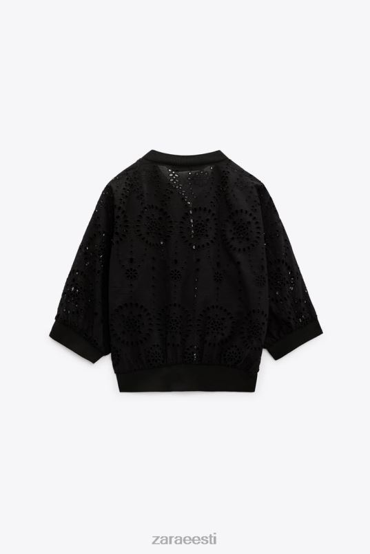 Zara tikitud aasaga pommitaja naised must Riietus 42F0H72