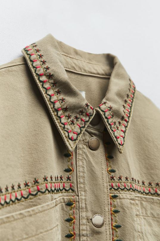 Zara tikitud ülesärk naised khaki Riietus 42F0H90