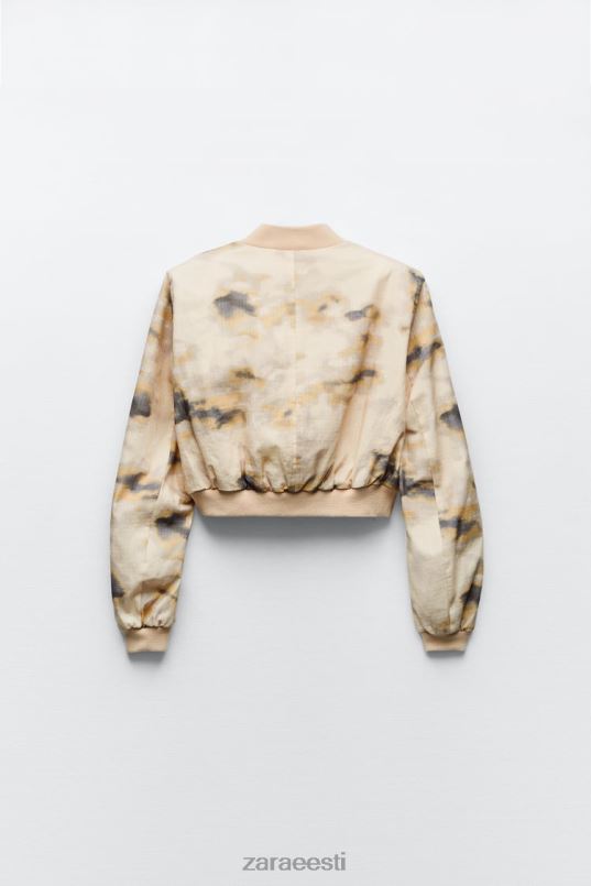 Zara trükitud pommitaja naised beež Riietus 42F0H43