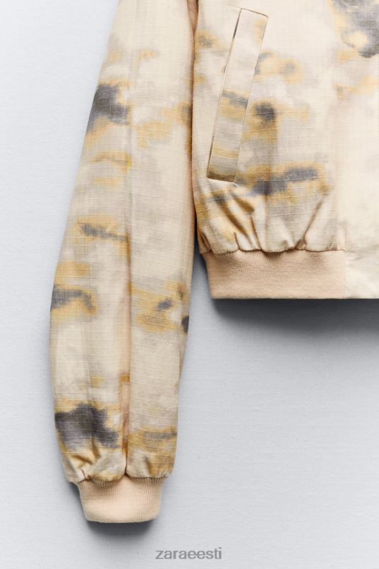 Zara trükitud pommitaja naised beež Riietus 42F0H43