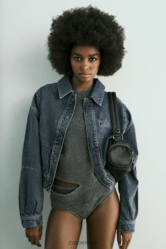 Zara trf denimpommitaja naised sinine Riietus 42F0H20