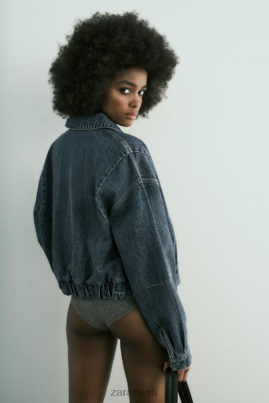 Zara trf denimpommitaja naised sinine Riietus 42F0H20