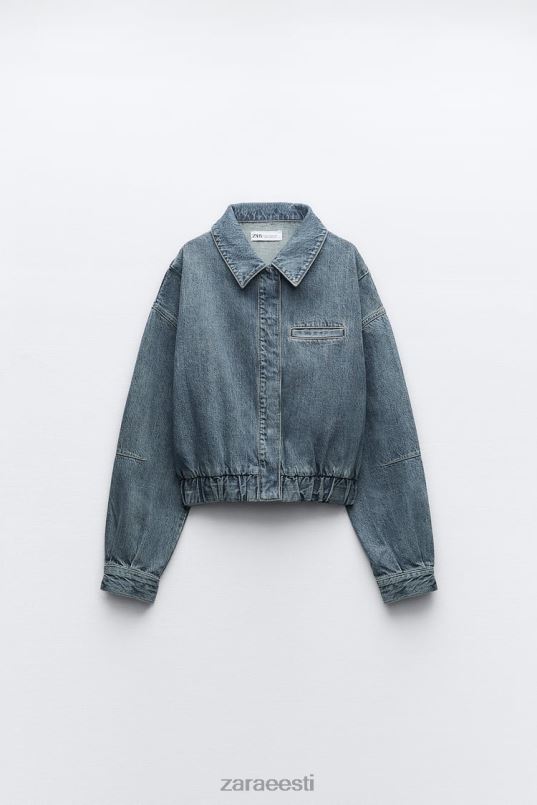 Zara trf denimpommitaja naised sinine Riietus 42F0H20