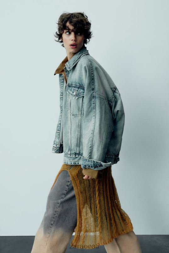 Zara trf ülisuur teksajakk naised helesinine Riietus 42F0H91