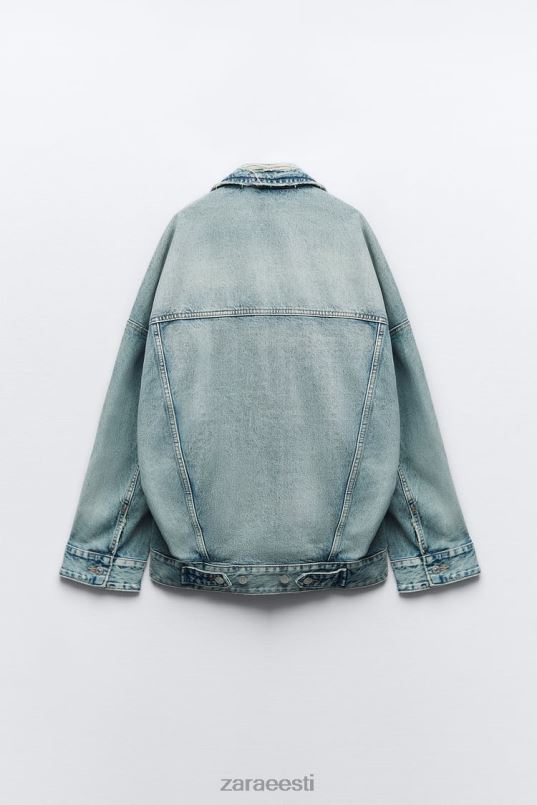 Zara trf ülisuur teksajakk naised helesinine Riietus 42F0H91