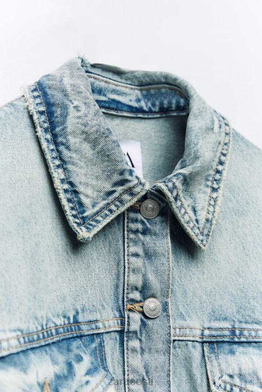 Zara trf ülisuur teksajakk naised helesinine Riietus 42F0H91