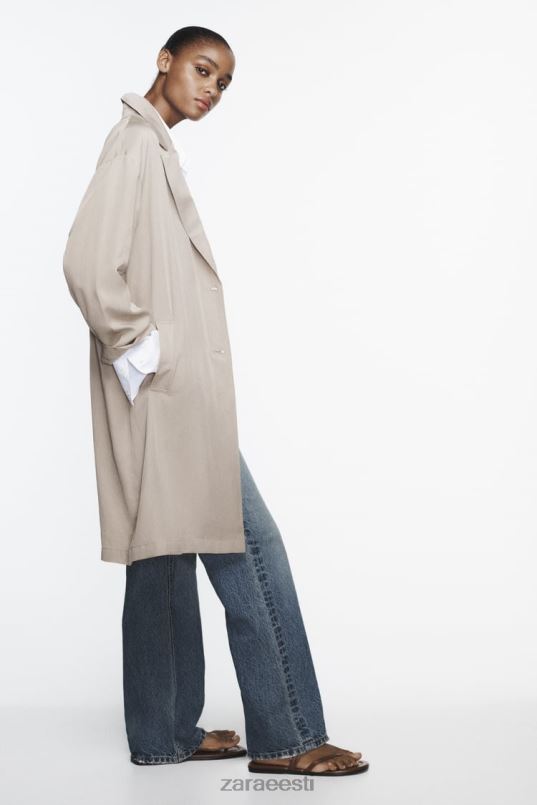 Zara voolav trentšmantel naised naarits Riietus 42F0H37