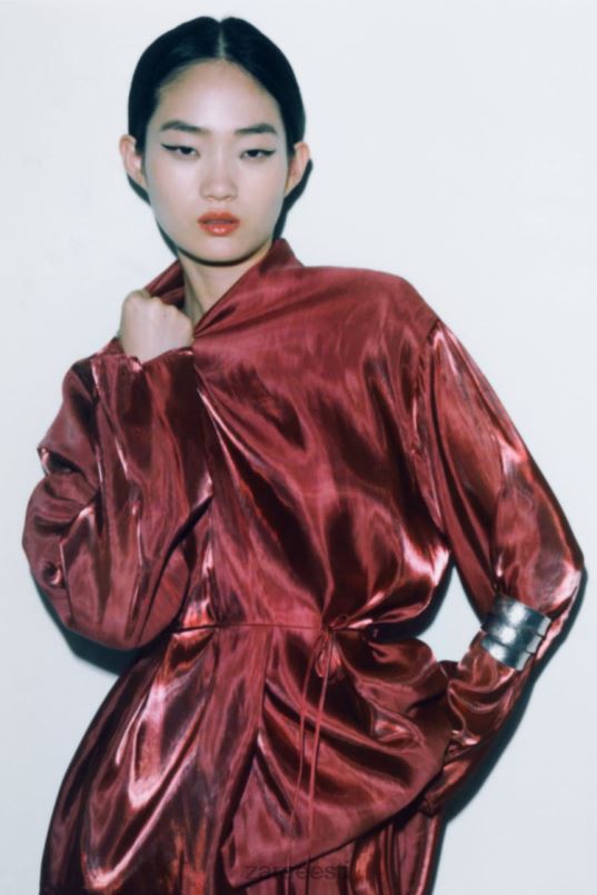 Zara wrap kimono naised telliskivi Riietus 42F0H52