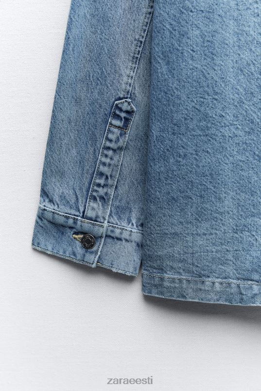 Zara z1975 ülisuur teksajakk naised keskmine sinine Riietus 42F0H30