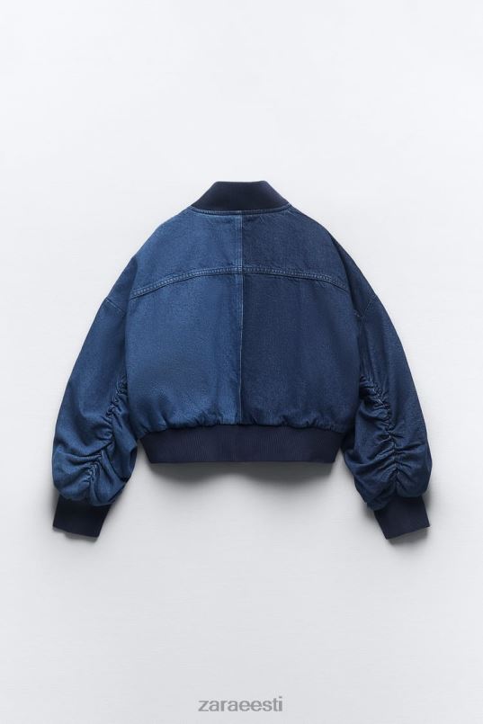 Zara zw kontrastne teksapommitaja naised sinine Riietus 42F0H35