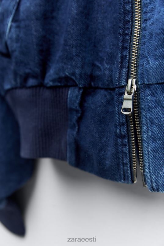 Zara zw kontrastne teksapommitaja naised sinine Riietus 42F0H35