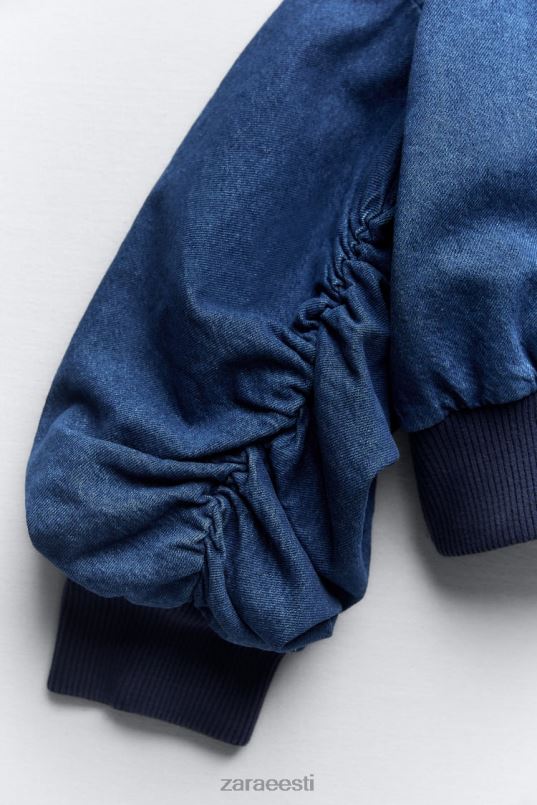 Zara zw kontrastne teksapommitaja naised sinine Riietus 42F0H35