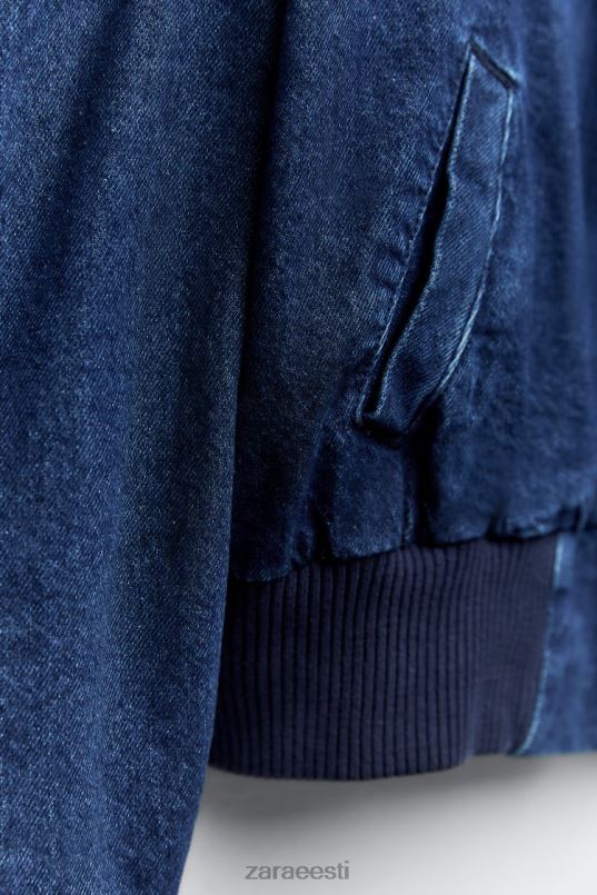 Zara zw kontrastne teksapommitaja naised sinine Riietus 42F0H35