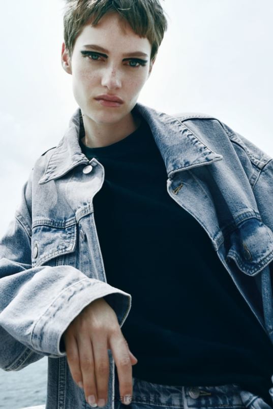 Zara zw ülisuur teksajakk naised helesinine Riietus 42F0H138