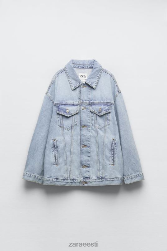 Zara zw ülisuur teksajakk naised helesinine Riietus 42F0H138