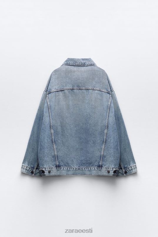 Zara zw ülisuur teksajakk naised tuhmunud sinine Riietus 42F0H38