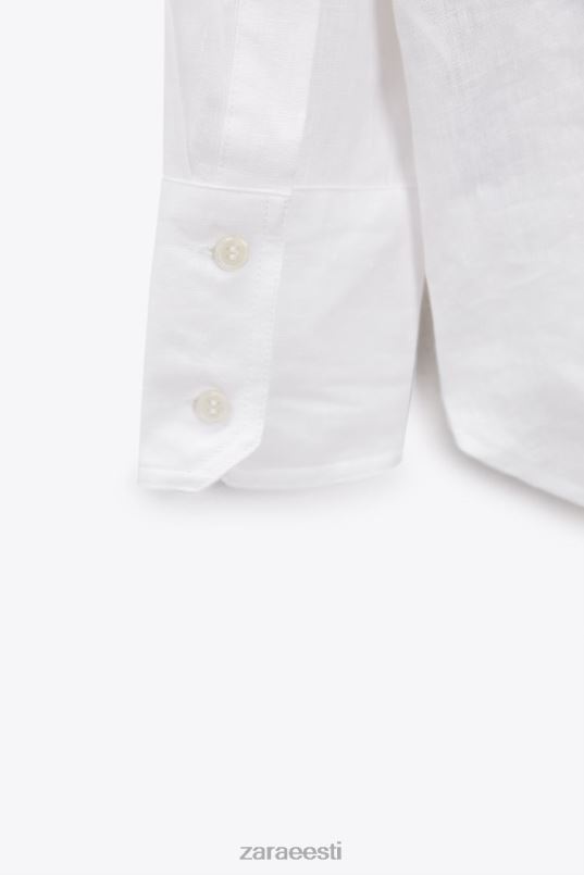 Zara 100% linane särk naised valge Riietus 42F0H303