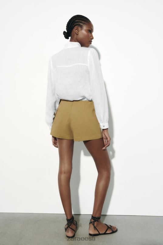 Zara 100% linane vibusärk naised valge Riietus 42F0H457