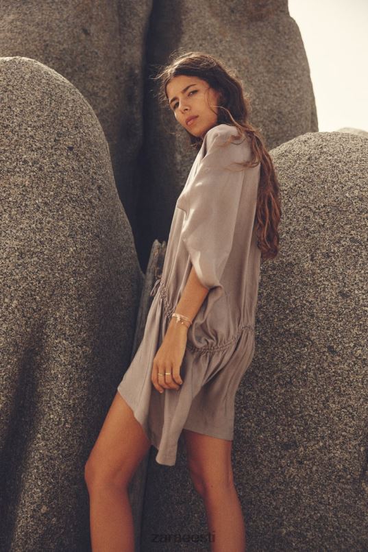 Zara asümmeetriline tuunikapluus naised pruun/teip Riietus 42F0H402