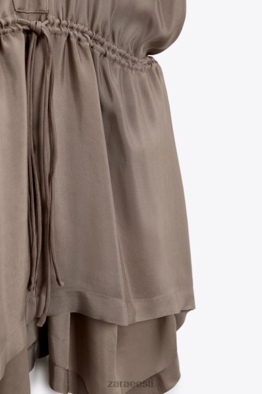 Zara asümmeetriline tuunikapluus naised pruun/teip Riietus 42F0H402