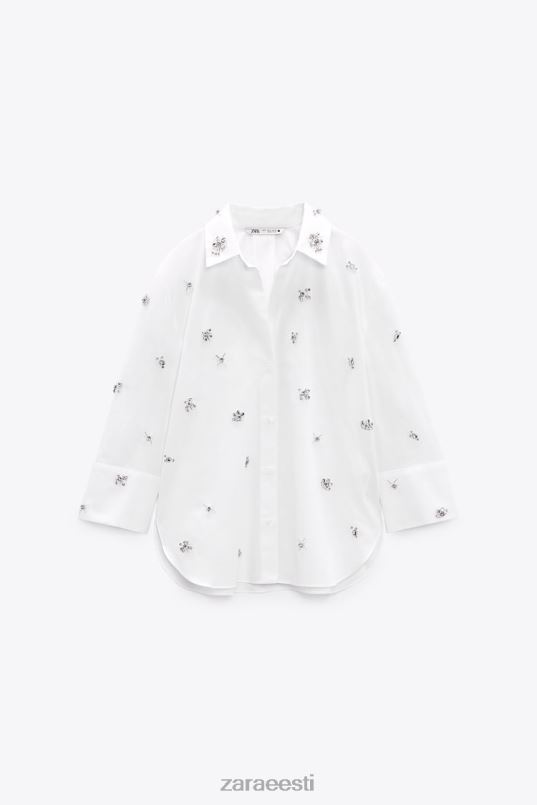 Zara ehe poplin särk naised valge Riietus 42F0H302
