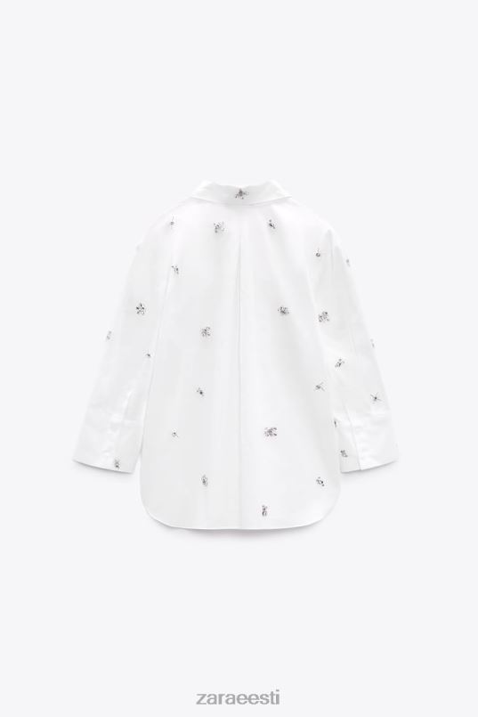 Zara ehe poplin särk naised valge Riietus 42F0H302