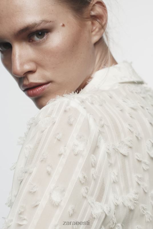 Zara kulunud särk naised valge Riietus 42F0H437