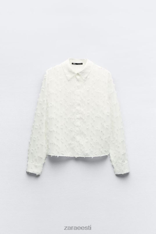 Zara kulunud särk naised valge Riietus 42F0H437