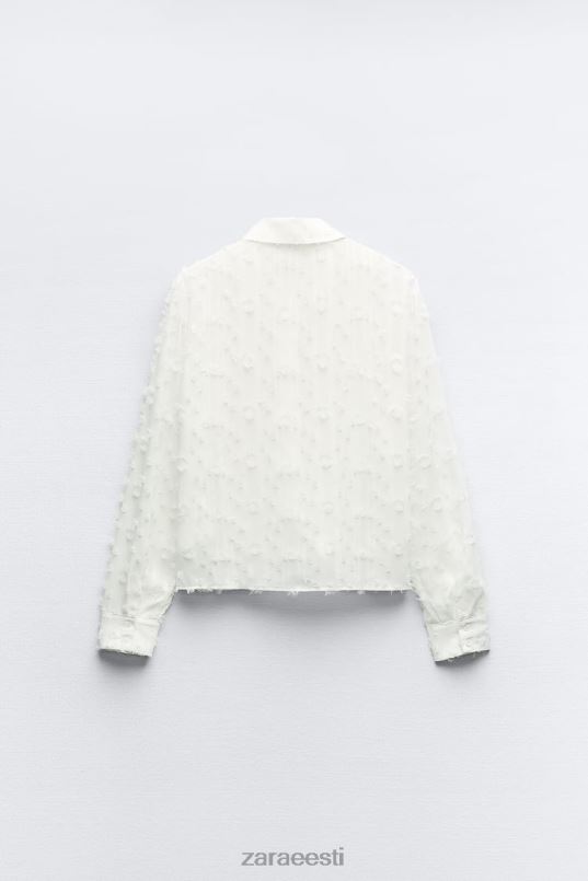 Zara kulunud särk naised valge Riietus 42F0H437