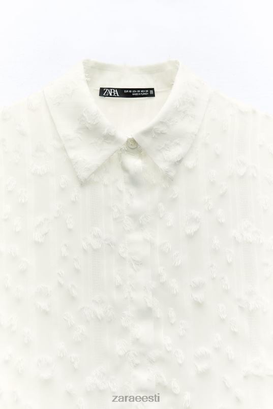 Zara kulunud särk naised valge Riietus 42F0H437