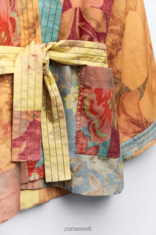 Zara lapitehnikas trükiga pluus naised mitmevärviline Riietus 42F0H449