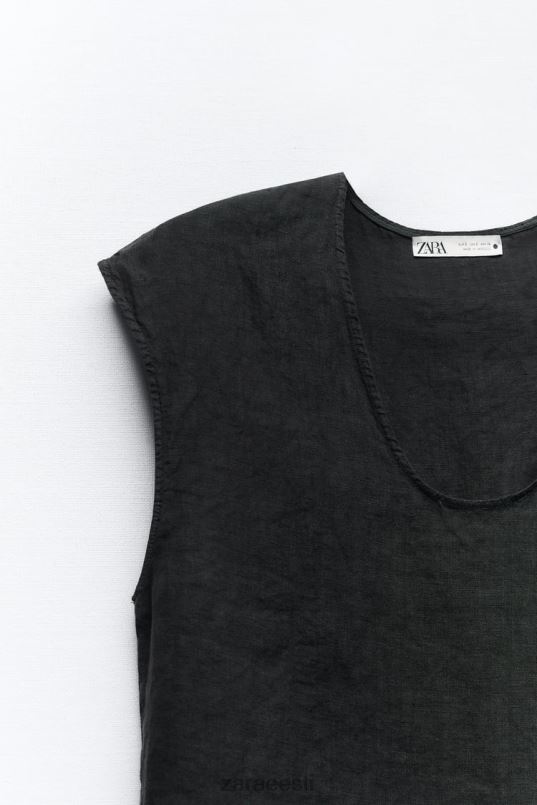 Zara linane pluus naised antratsiithall Riietus 42F0H450