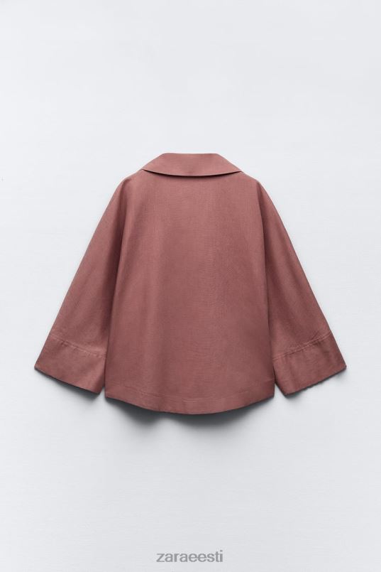 Zara linasegu plaaster taskusärk naised marsala Riietus 42F0H401