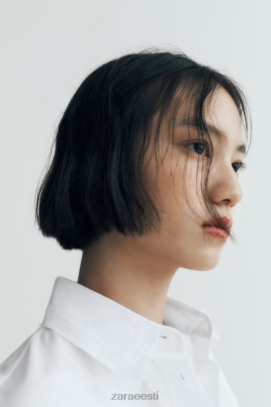 Zara ülisuur poplinsärk naised valge Riietus 42F0H292