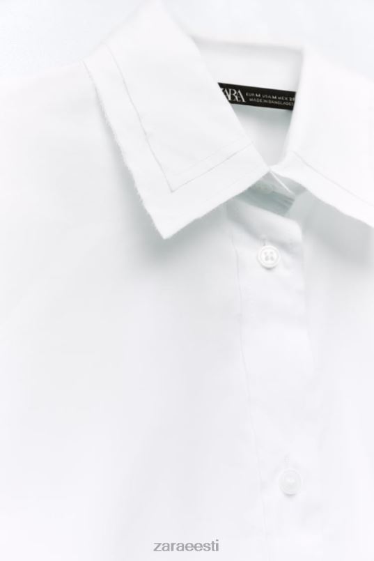 Zara ülisuur poplinsärk naised valge Riietus 42F0H292