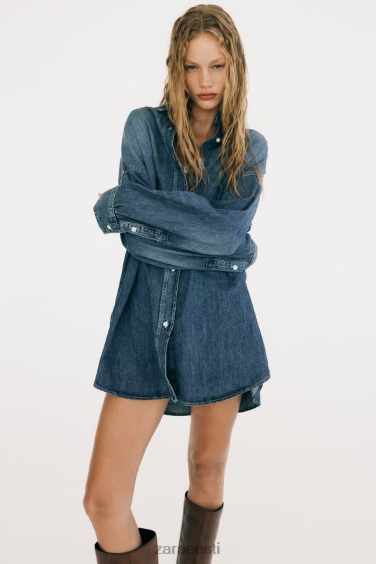 Zara ülisuur trf teksasärk naised sinine Riietus 42F0H333