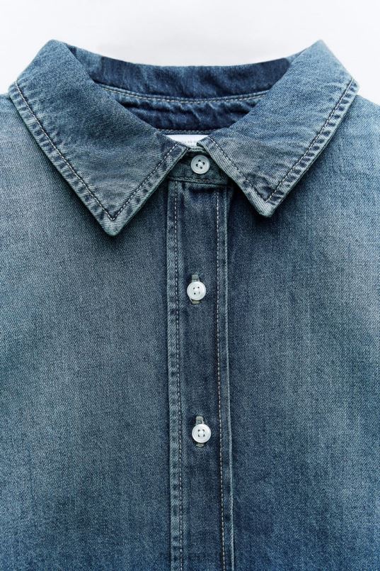 Zara ülisuur trf teksasärk naised sinine Riietus 42F0H333