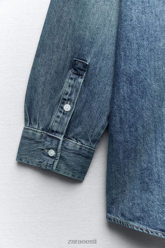 Zara ülisuur trf teksasärk naised sinine Riietus 42F0H333