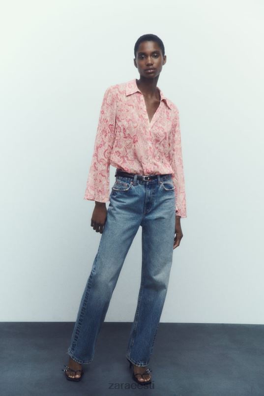 Zara paisley mustriga särk naised mitmevärviline Riietus 42F0H426