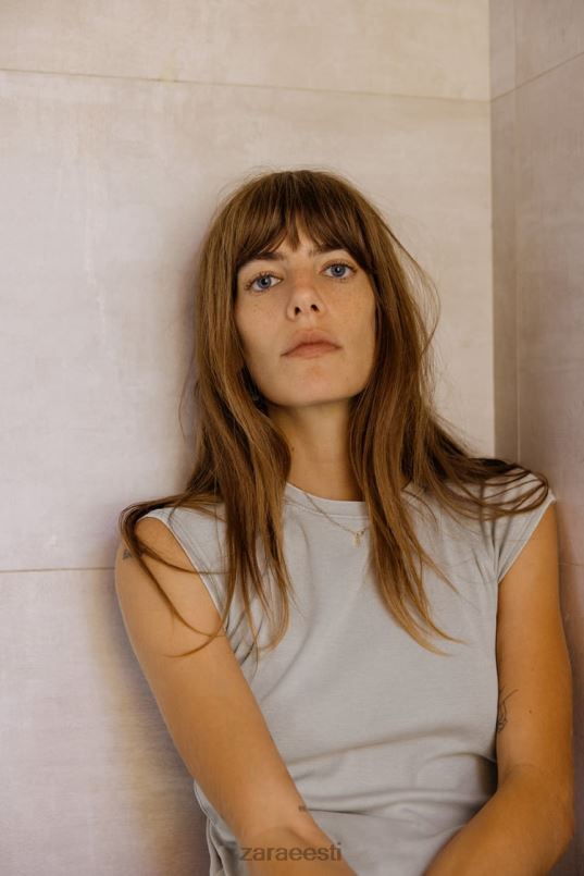 Zara pestud puuvillane särk naised hall Riietus 42F0H871