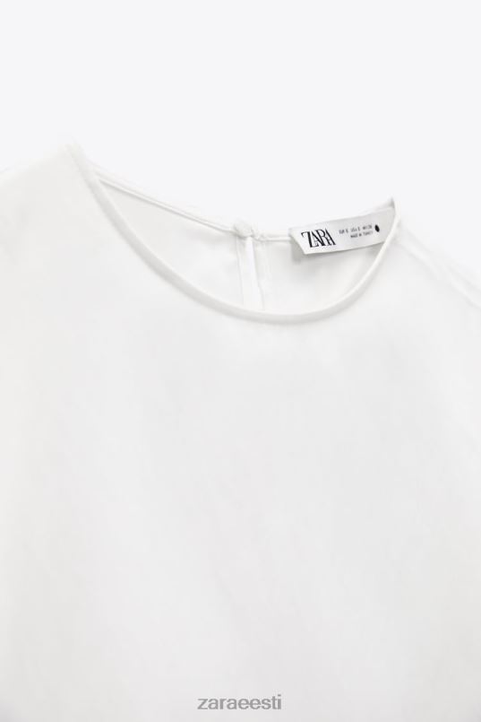 Zara pikk asümmeetriline pluus naised valge Riietus 42F0H335