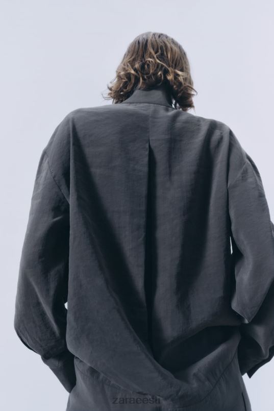 Zara plisseeritud ülesärk naised hall Riietus 42F0H347