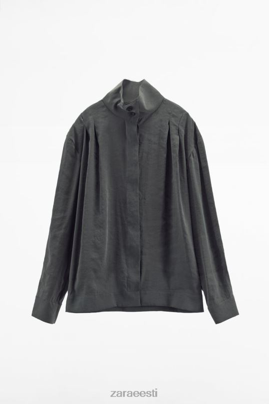 Zara plisseeritud ülesärk naised hall Riietus 42F0H347