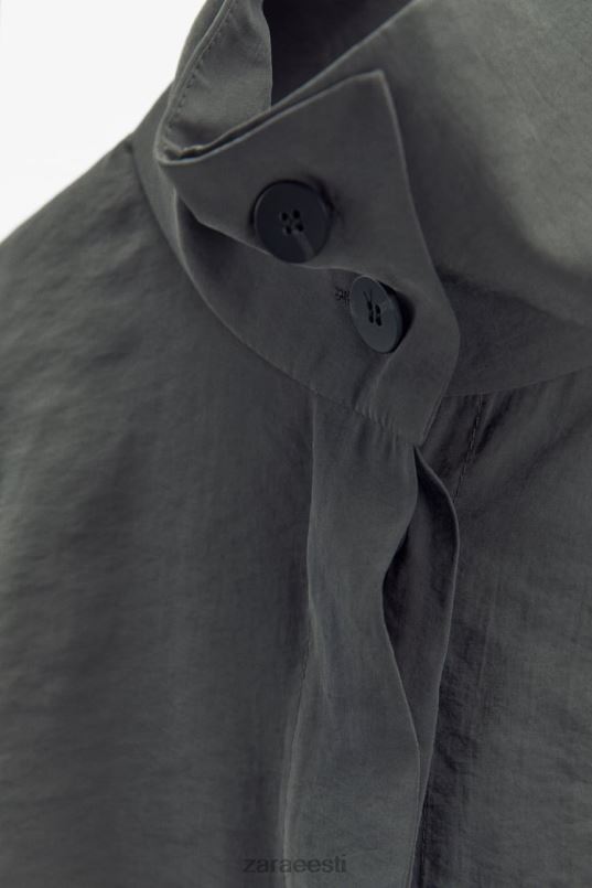 Zara plisseeritud ülesärk naised hall Riietus 42F0H347