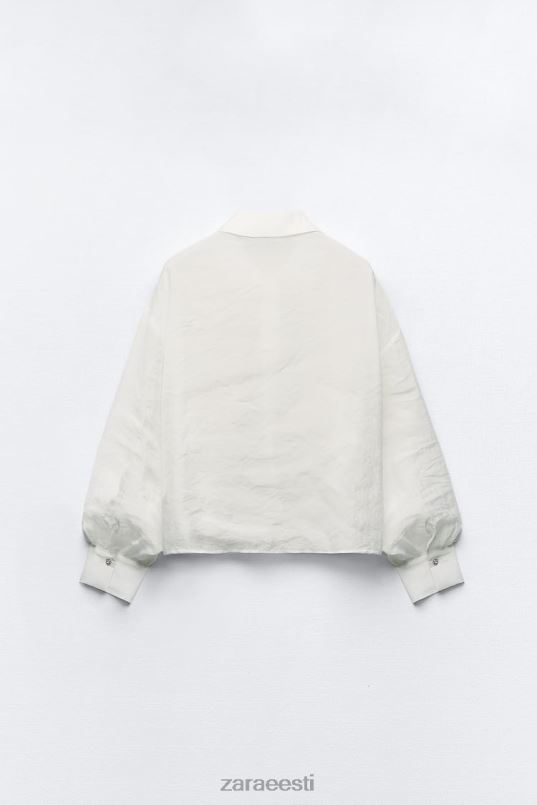 Zara poolläbipaistev juveelsärk naised ekru Riietus 42F0H348