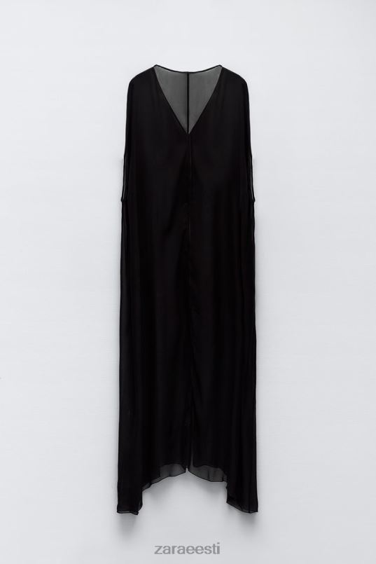 Zara poolläbipaistev õngepluus naised must Riietus 42F0H385