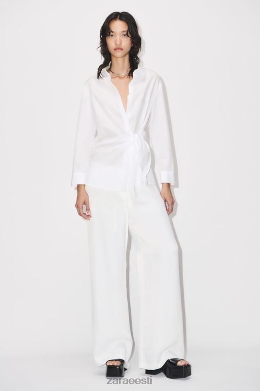 Zara popliinist ümbrissärk naised valge Riietus 42F0H332